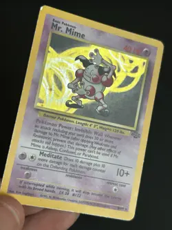 Pokemon TCG Mr. Mime 6/64 Jungle Holo LP/MP - Image 3