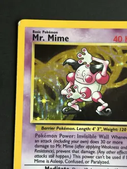 Pokemon TCG Mr. Mime 6/64 Jungle Holo LP/MP - Image 4