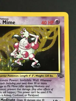 Pokemon TCG Mr. Mime 6/64 Jungle Holo LP/MP - Image 5