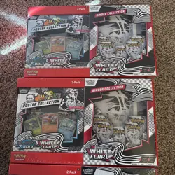 *LOT OF 12* (4) Black Bolt + (8) White Flare Poster + Binder Sam's Club Bundle - Image 4