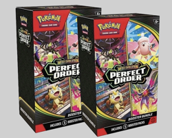 2 x Pokemon Mega Evolution Perfect Order Sealed Booster Bundle - Image 1