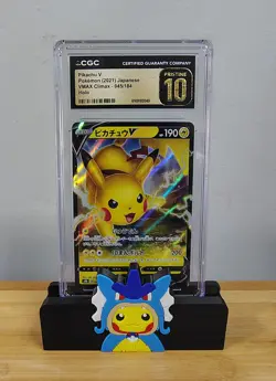 Pokemon Pikachu V CGC Pristine 10 VMAX Climax Japanese Holo 045/184 2021 - Image 1
