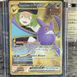 Pokemon TCG Team Rocket's Crobat ex 242/182 Destined Rivals Hyper Rare NM - Image 1