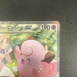 Pokemon TCG Lillie's Clefairy ex 184/159 Journey Together - Special Illustration - Image 4