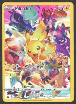 Pokemon TCG: Pikachu 160/159 Crown Zenith Secret Rare - Image 1