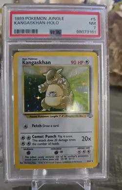 1999 POKEMON JUNGLE KANGASKHAN HOLO 5/64 PSA 7 - Image 1