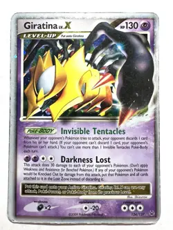 Pokemon 2009 Platinum Base 124/127 Holo Rare Giratina LV.X - Image 1