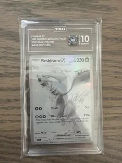 TAG 10 RESHIRAM EX 2025 POKEMON SCARLET & VIOLET #173/086 - Image 1