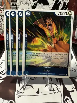 Bandai One Piece Card Game Jozu OP08-047 Foil 4 Cards Bundle - Image 1