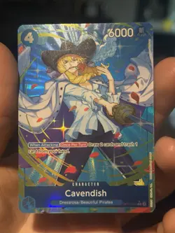 Cavendish OP10-045 Rare Alt Art One Piece TCG English Royal Blood - Image 1