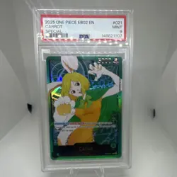 Carrot Leader EB02 Special Gold Foil ULTRA LOW POP SUPER RARE! One Piece PSA 9 - Image 1