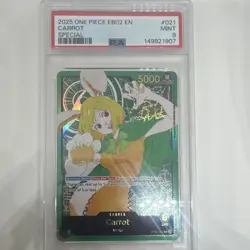 Carrot Leader EB02 Special Gold Foil ULTRA LOW POP SUPER RARE! One Piece PSA 9 - Image 2