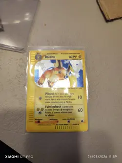 Pokemon Card Raichu Holo 25/165 Expedition ITA Italiano - Image 1