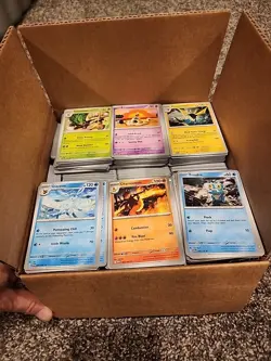 2500 Pokemon Card Bulk Lot Common Uncommon Authentic No Energys 2023-2024 - Image 1