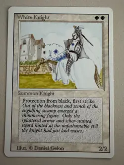 White Knight x3 playset - MTG - REVISED (3rd) - ENGLISCH - ©1994 NM/M - Image 2