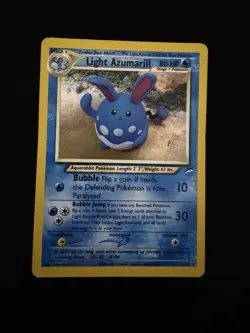 Light Azumarill 13/105 Pokemon Card TCG Neo Destiny Unlimited Holo Rare - Image 1