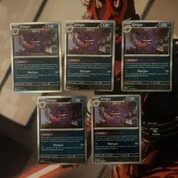 Gengar 050/088 Perfect Order 4 Holo and 1 Reverse Holo English Rare Pokemon Card - Image 1