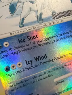 Glaceon 20/100 Reverse Holo Rare Platinum Stamped Majestic Dawn Pokemon TCG LP - Image 5