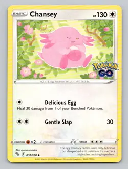 Chansey 051/078 Uncommon Pokemon GO Pokemon - Image 1