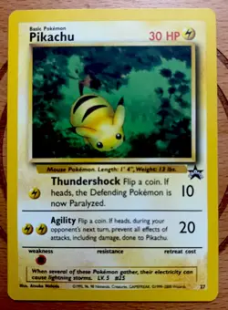 Pokemon TCG: Pikachu WOTC Black Star Promo #27 Near Mint (NM) - Image 1