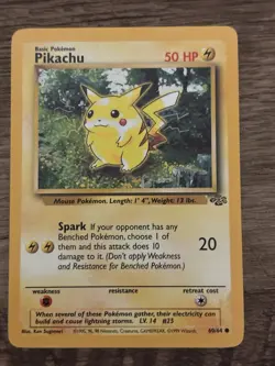 Pokemon TCG Pikachu Base Set Common 60/64 Regular Wizards 1999 - Image 1