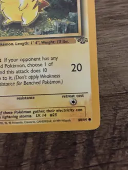 Pokemon TCG Pikachu Base Set Common 60/64 Regular Wizards 1999 - Image 5