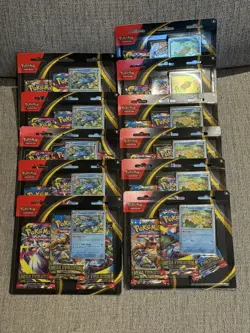 Pokemon TCG - Mega Evolution Triple Blister Set Psyduck & Golduck SET x11 - Image 1