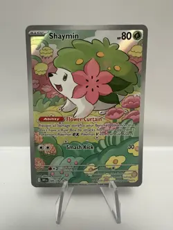 Shaymin 185/182 Destined Rivals Illustration Rare Pokemon TCG NM IR - Image 1