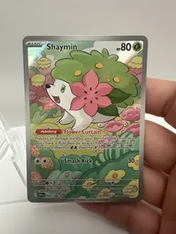 Shaymin 185/182 Destined Rivals Illustration Rare Pokemon TCG NM IR - Image 4