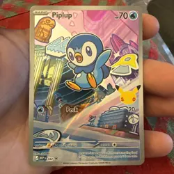 Pokemon TCG First Partner Illustration Collection Holo Chimchar, Turtwig, Piplup - Image 5