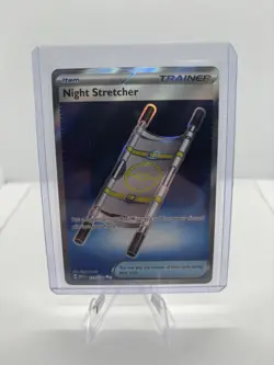 Pokemon Night Stretcher 173/132 Ultra Rare Trainer Holo Me01: Mega Evolution En… - Image 1