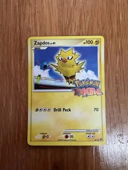 Pokemon Zapdos Promo Regular Rumble 8/16 100 HP 2009 Card English - Image 2