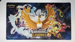Pokemon TCG Shining Legends Ho-Oh Rayquaza Lugia Playmat Official Card Game Mat - Image 1