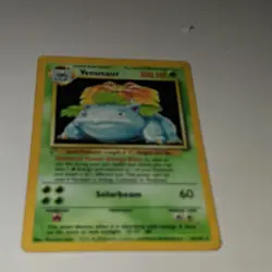 Pokemon Venusaur 15/102 Base Set Holo Rare 100 HP Solarbeam Card English - Image 3