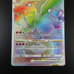Charizard VSTAR 174/172 Brilliant Stars Holo Full Art Pokemon Card - Image 3