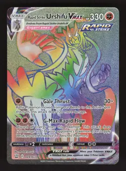 Rapid Strike Urshifu Vmax 169/163 Pokemon Battle Styles Holo Full Art Card - Image 1