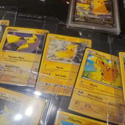 Pikachu Pokemon card Lot graded cards holos vintage storage unit find - Image 5