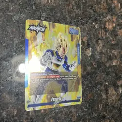 Super Saiyan Vegeta FS02-01 Leader Foil Dragon Ball Super Card Game | NM - Image 3