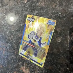 Super Saiyan Vegeta FS02-01 Leader Foil Dragon Ball Super Card Game | NM - Image 5