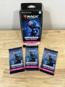 New Magic the Gathering Kamigawa Neon Dynasty 3 Boosters Draft Pack - 45 Cards - Image 1