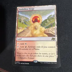 MTG Sunbillow Verge Magic: The Gathering Aetherdrift Rare #0264 - Image 1