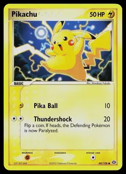 Pokemon Card - Pikachu Emerald 60/106 Common - Image 1