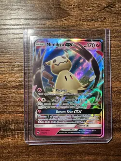 Pokemon TCG Mimikyu GX 149/214 Holo Rare GX Lost Thunder 2018 NM - Image 1