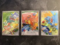Pokemon First Partner Illustration Collection Series 1 **Kanto Gen 1 Starters** - Image 1