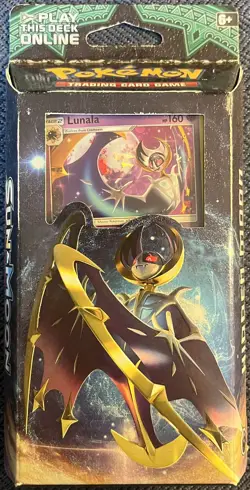 2018 Pokemon Sun & Moon Guardians Rising Hidden Moon Theme Deck Lunala Pokemon - Image 1
