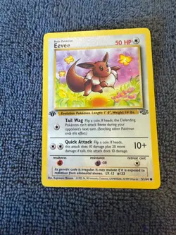 Eevee 51/64 1st Edition Jungle Vintage Pokemon TCG - Image 1