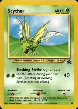 Pokemon Scyther 45 Wizards Black Star Promos Promo Near Mint - Image 1