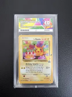 Pokemon 2021 Birthday Pikachu #24 Celebrations Ace 10 Perfect Subgrades - Image 1