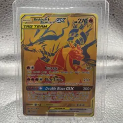 Pokemon TCG Reshiram & Charizard GX SM247 Near Mint Condition - Image 1