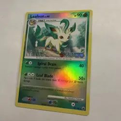 Leafeon ⭐ 24/100 Reverse Holo Stamped Rare Majestic Dawn 2008 Pokemon LP - Image 2